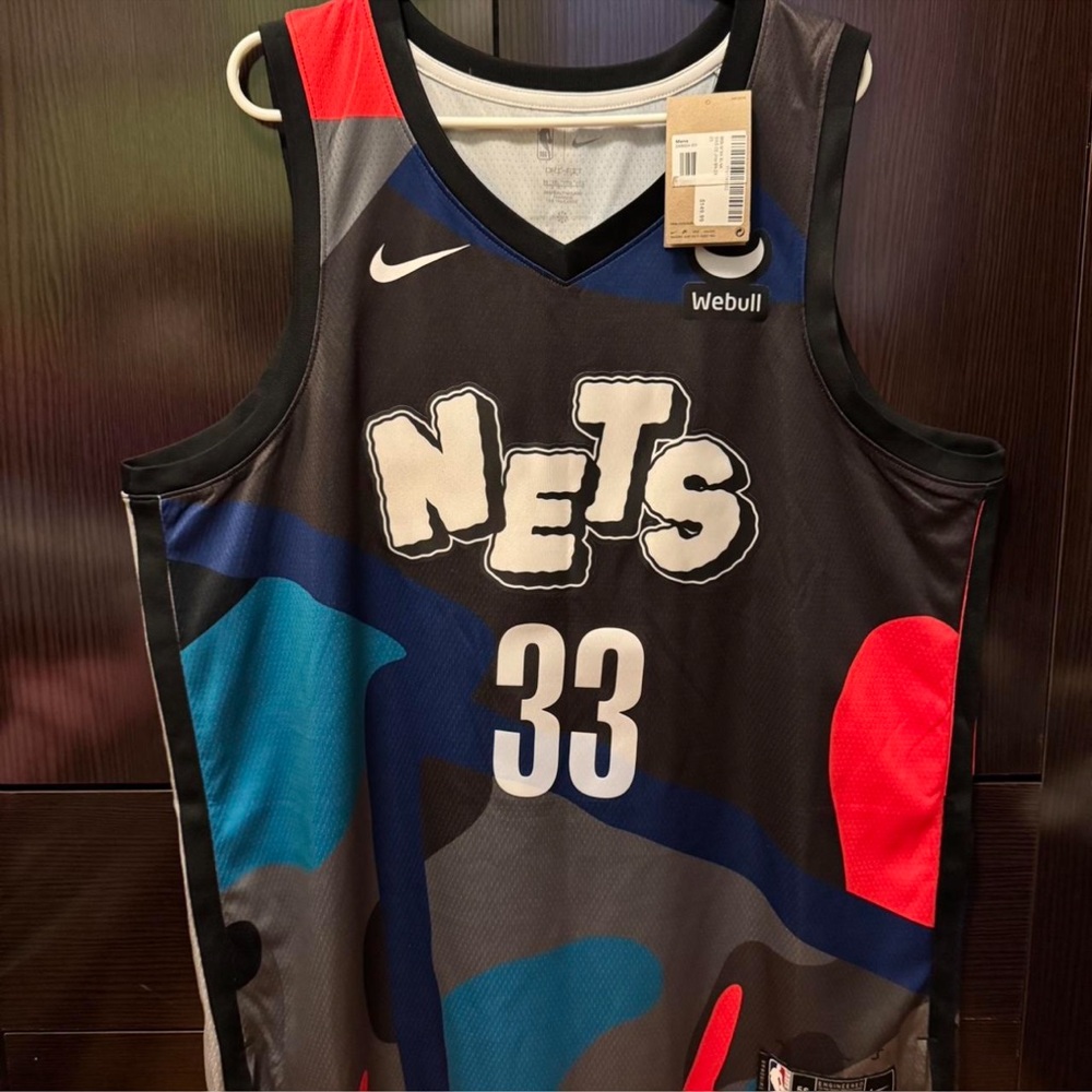 Brand New Brooklyn Nets #33 Claxton Jersey